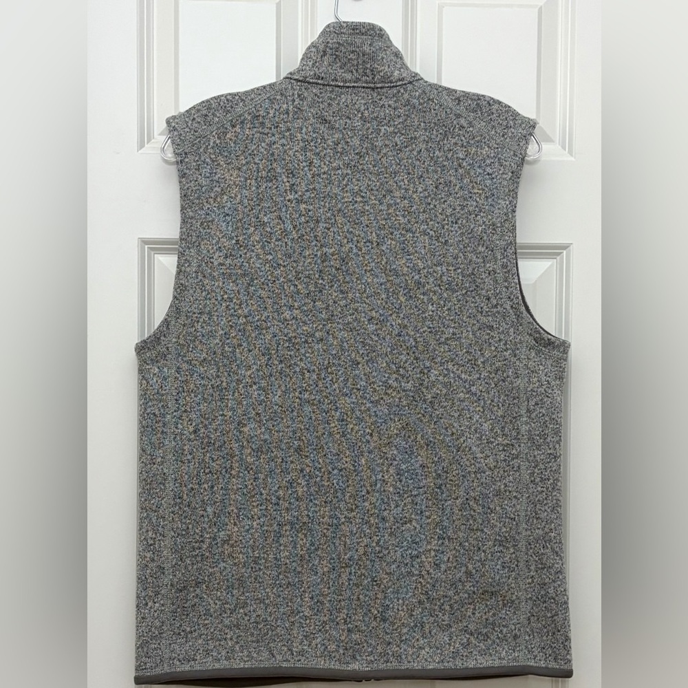 Patagonia Better Sweater Vest Men’s Medium Gray Heather Fleece Full Zip - Picture 3 of 10